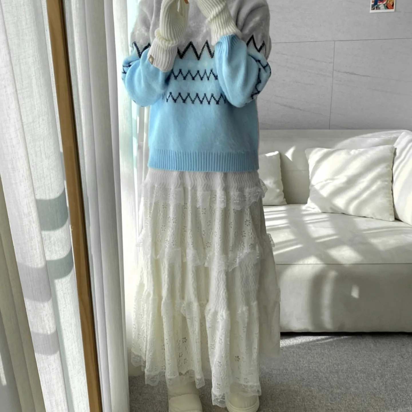 Vintage Tiered Lace Skirt image indicator(2)