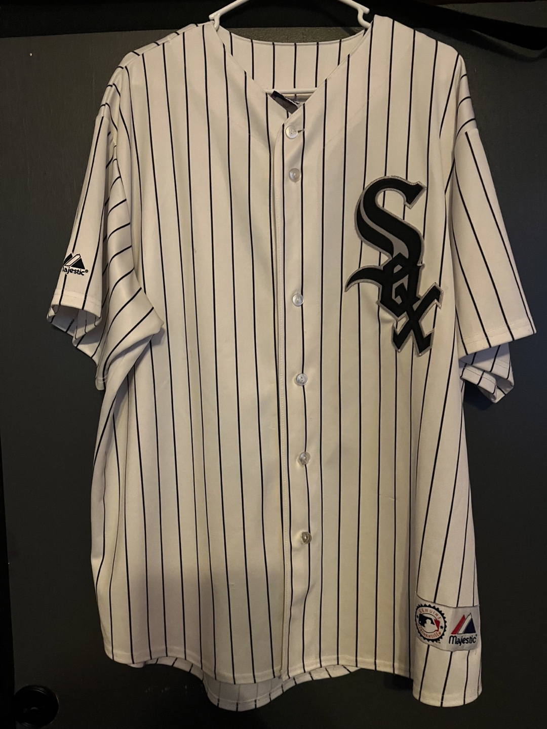 Men's Majestic Chicago White Sox Pinstripe Baseball Jersey