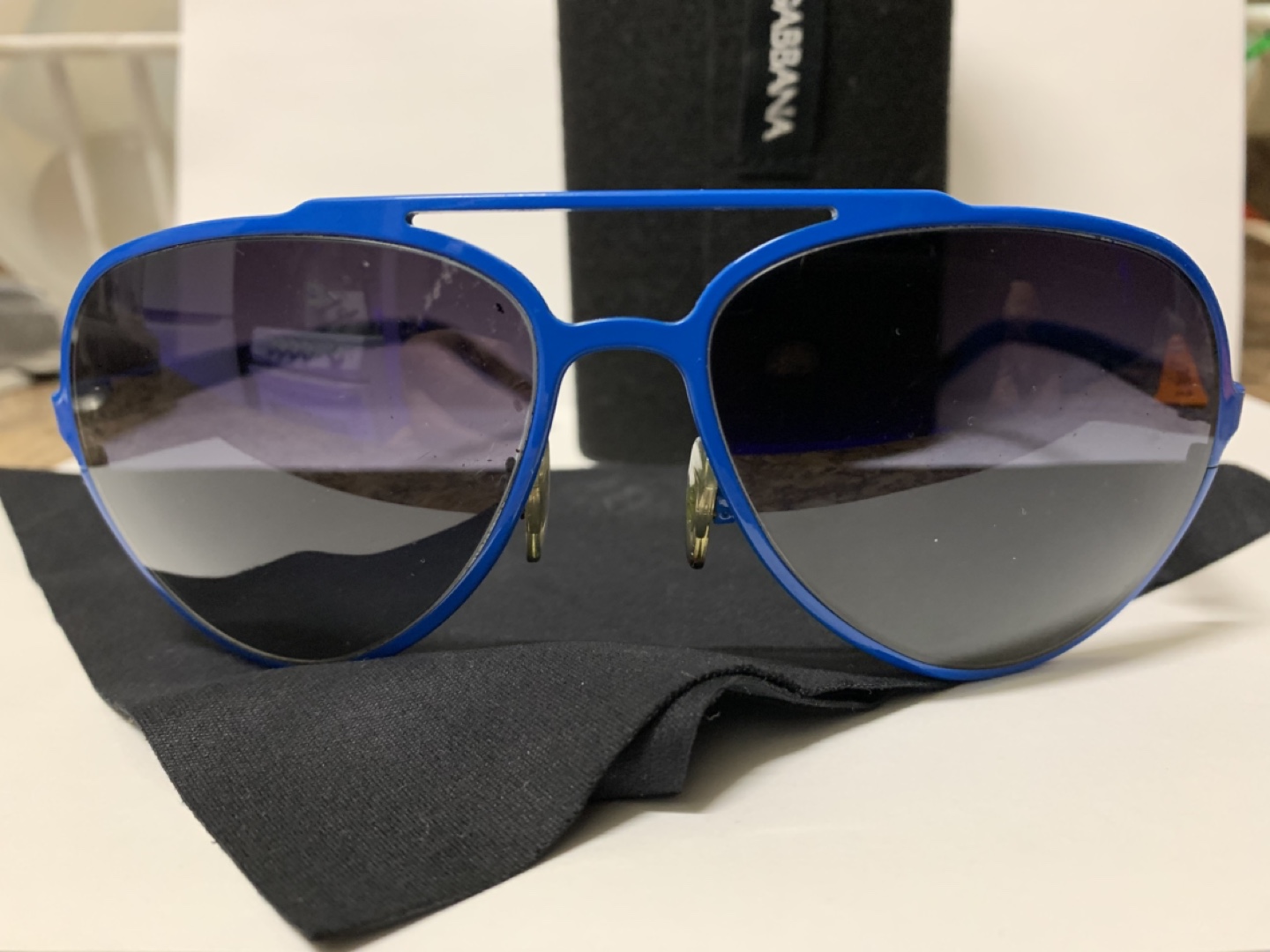 Dolce & Gabbana Aviator Sunglasses - Blue Frame - photo 4