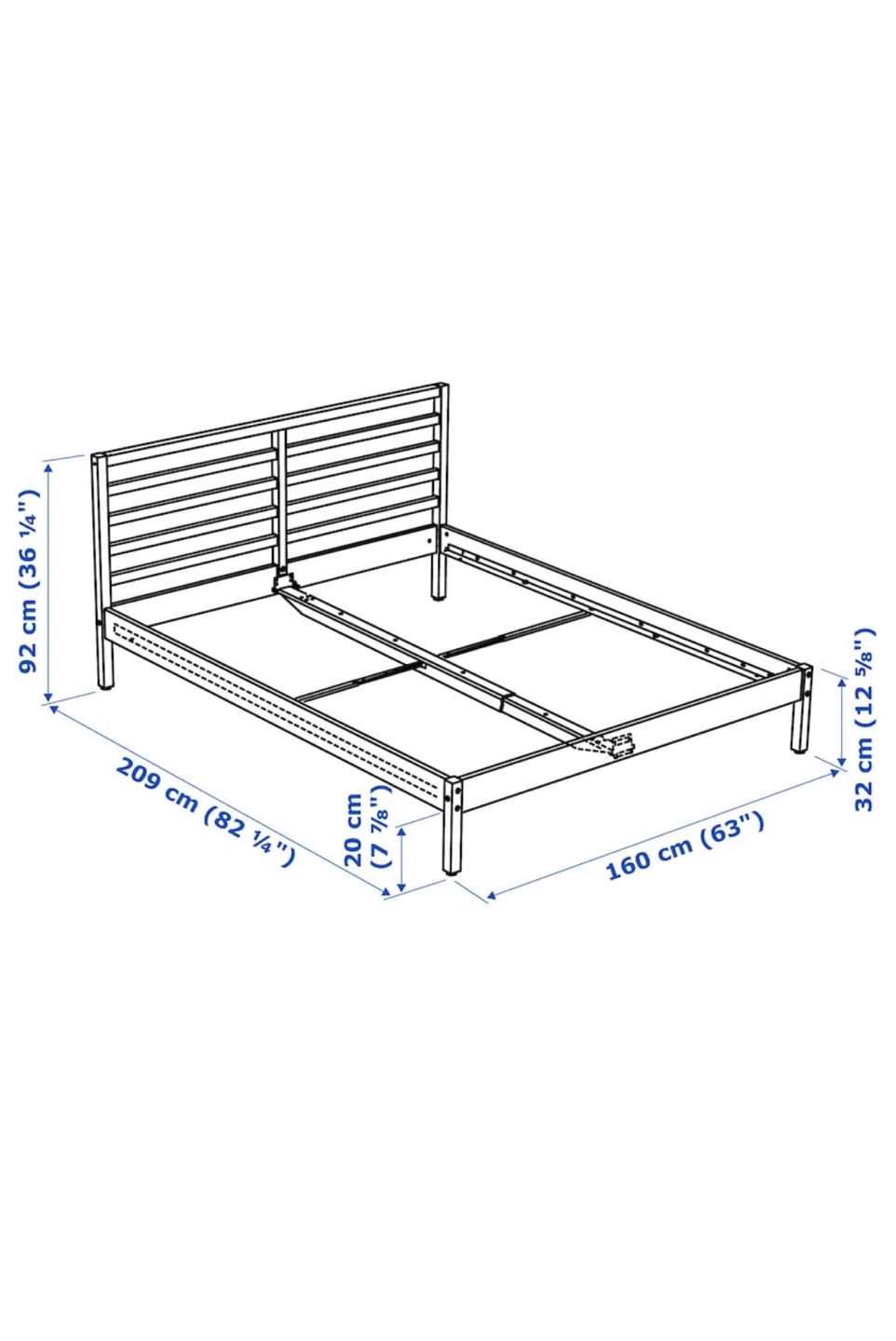 IKEA HEMNES Queen Bed Frame - photo 2