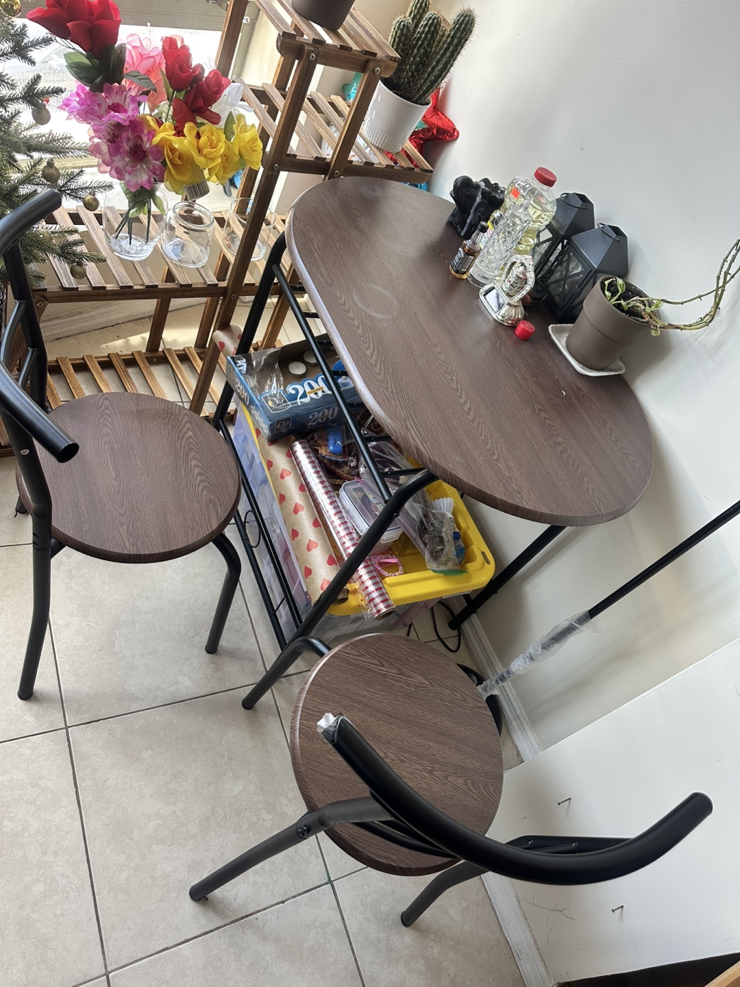 Small Kitchen Table Set with Two Chairs