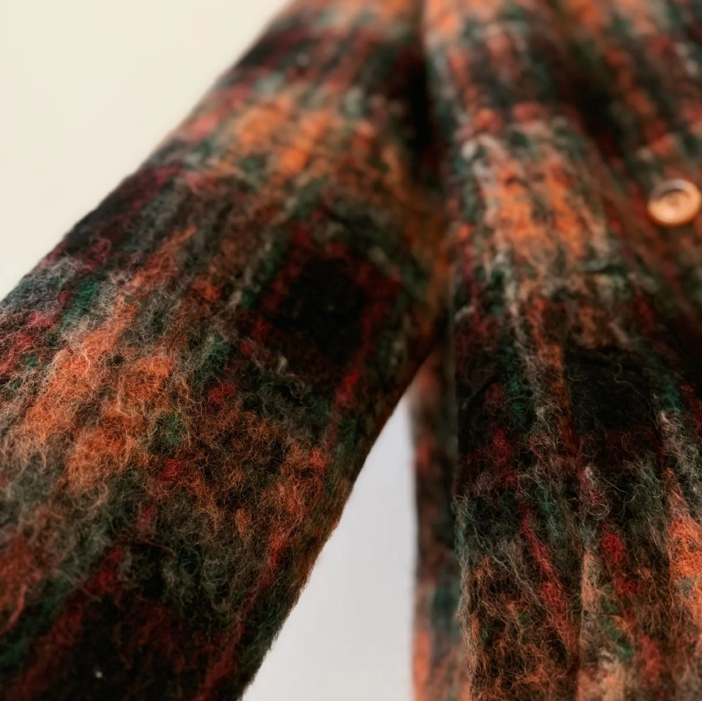 Vintage Mohair Plaid Coat image indicator(7)