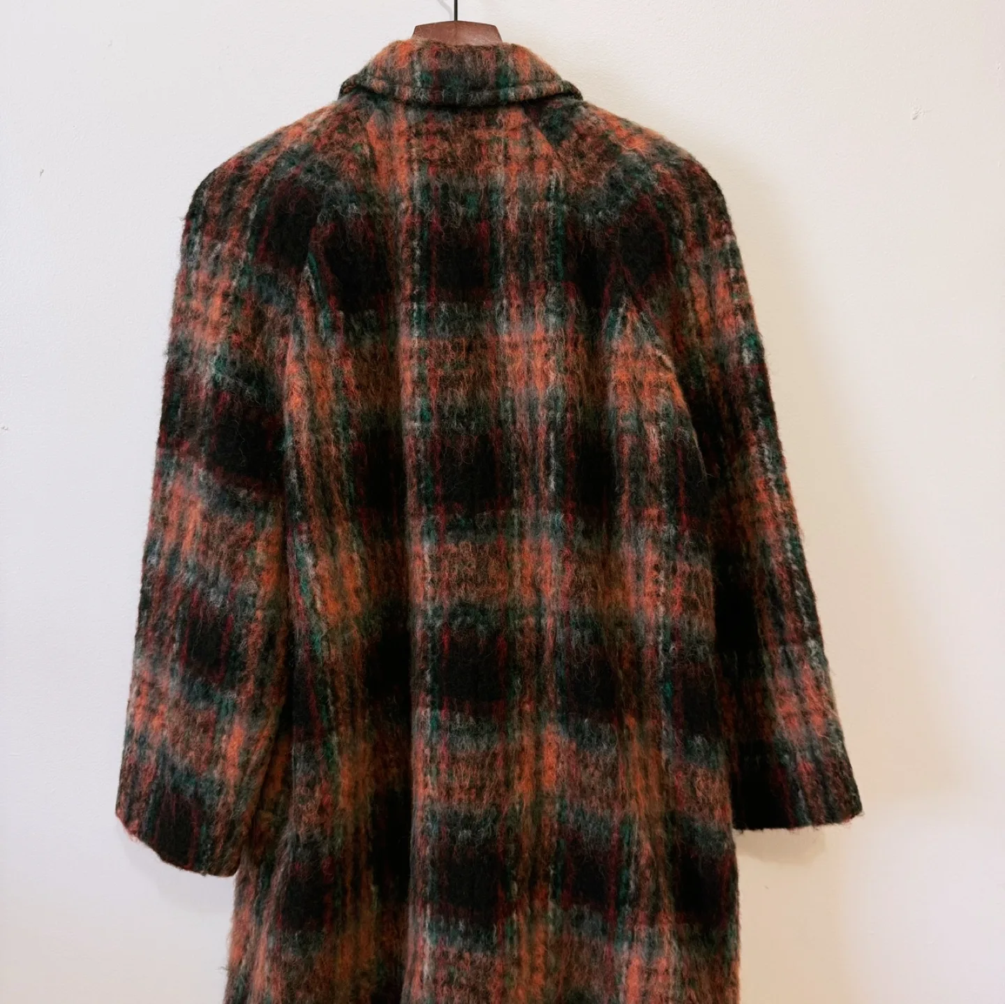Vintage Mohair Plaid Coat image indicator(10)
