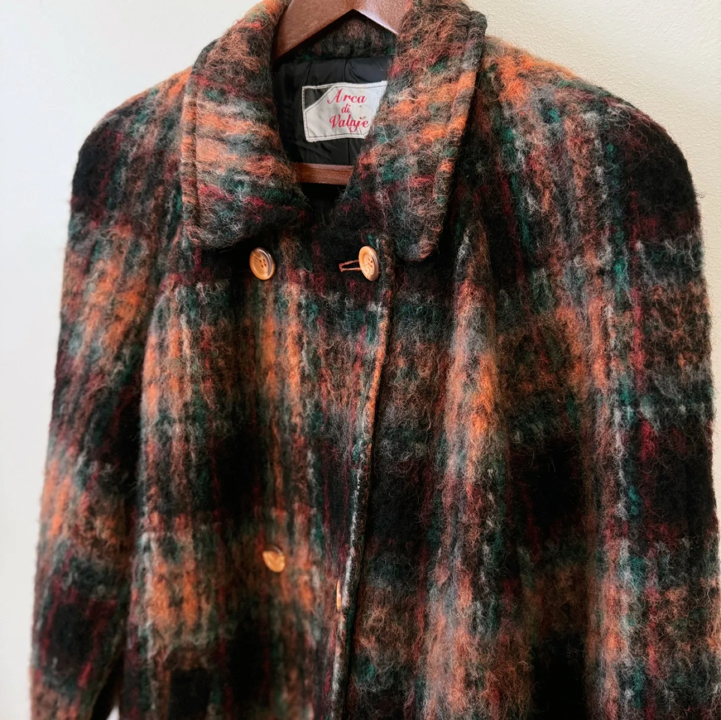 Vintage Mohair Plaid Coat image indicator(9)