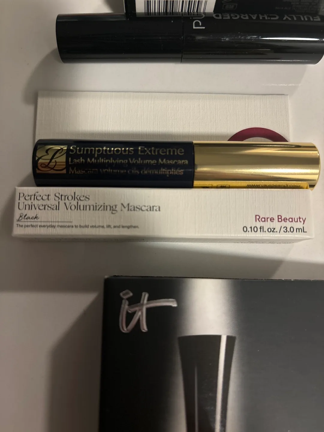 Bundle of 5 Mascaras: IT, Estée Lauder, Shiseido, PUR, Rare image indicator(3)