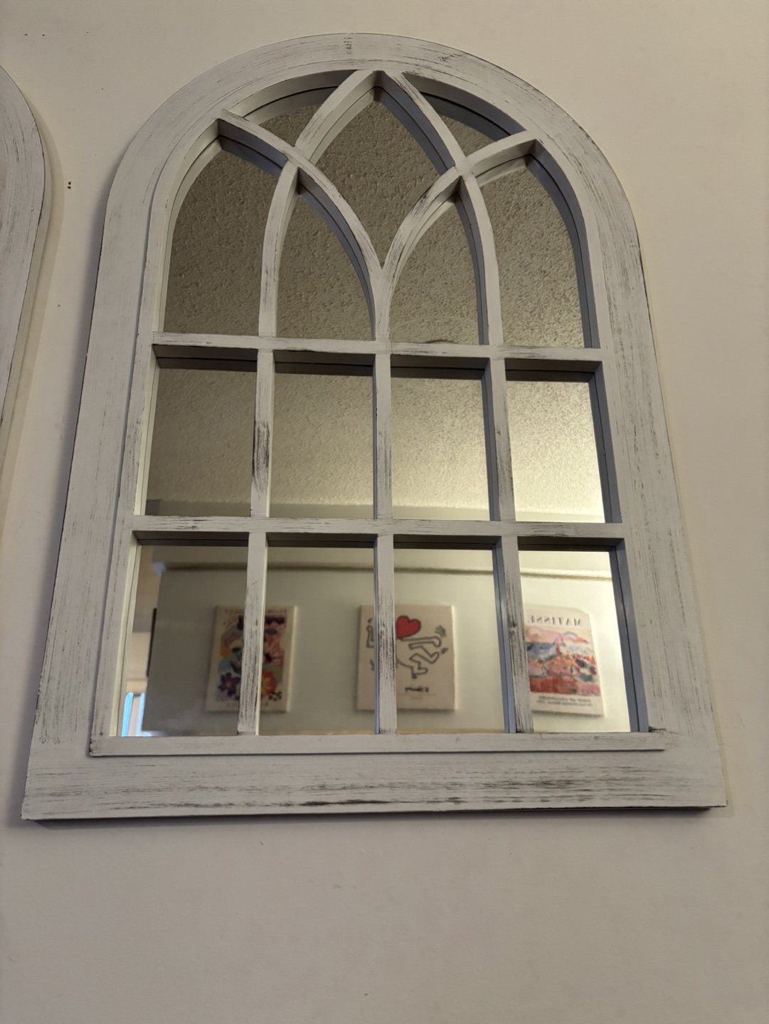Pair of Arch-Top Farmhouse Mirrors - photo 2