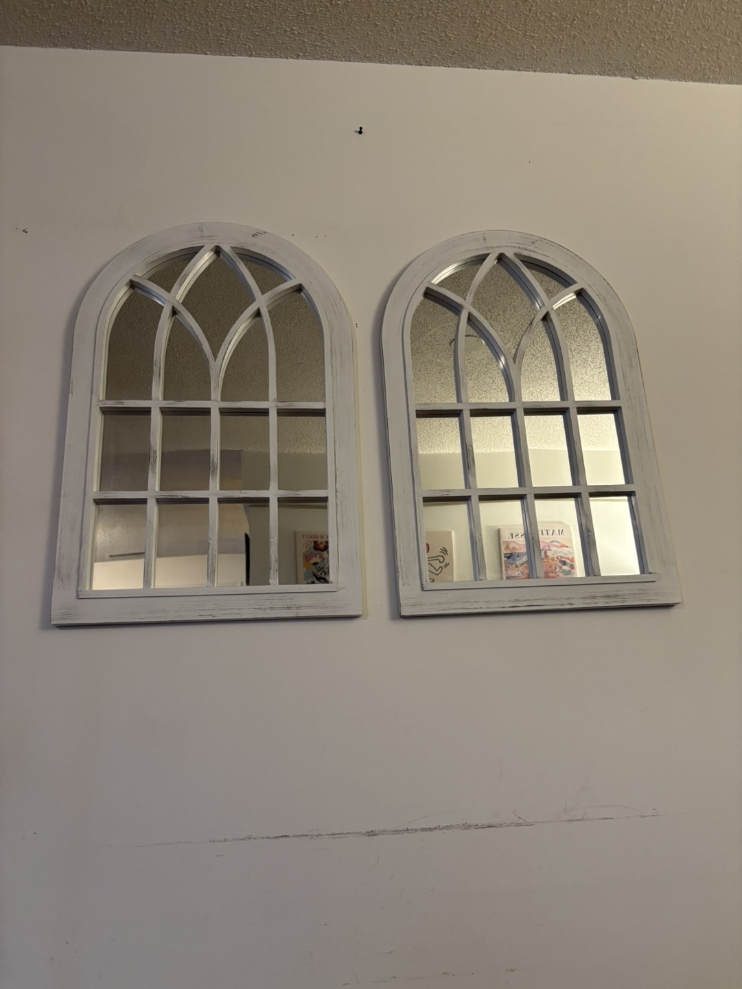 Pair of Arch-Top Farmhouse Mirrors - photo 3