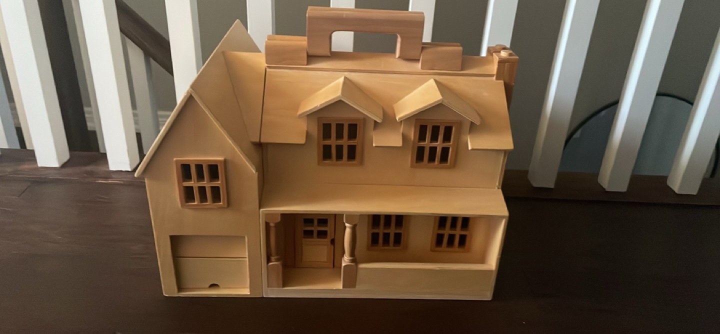 Melissa and Doug Dollhouse Playset with Carry Handle