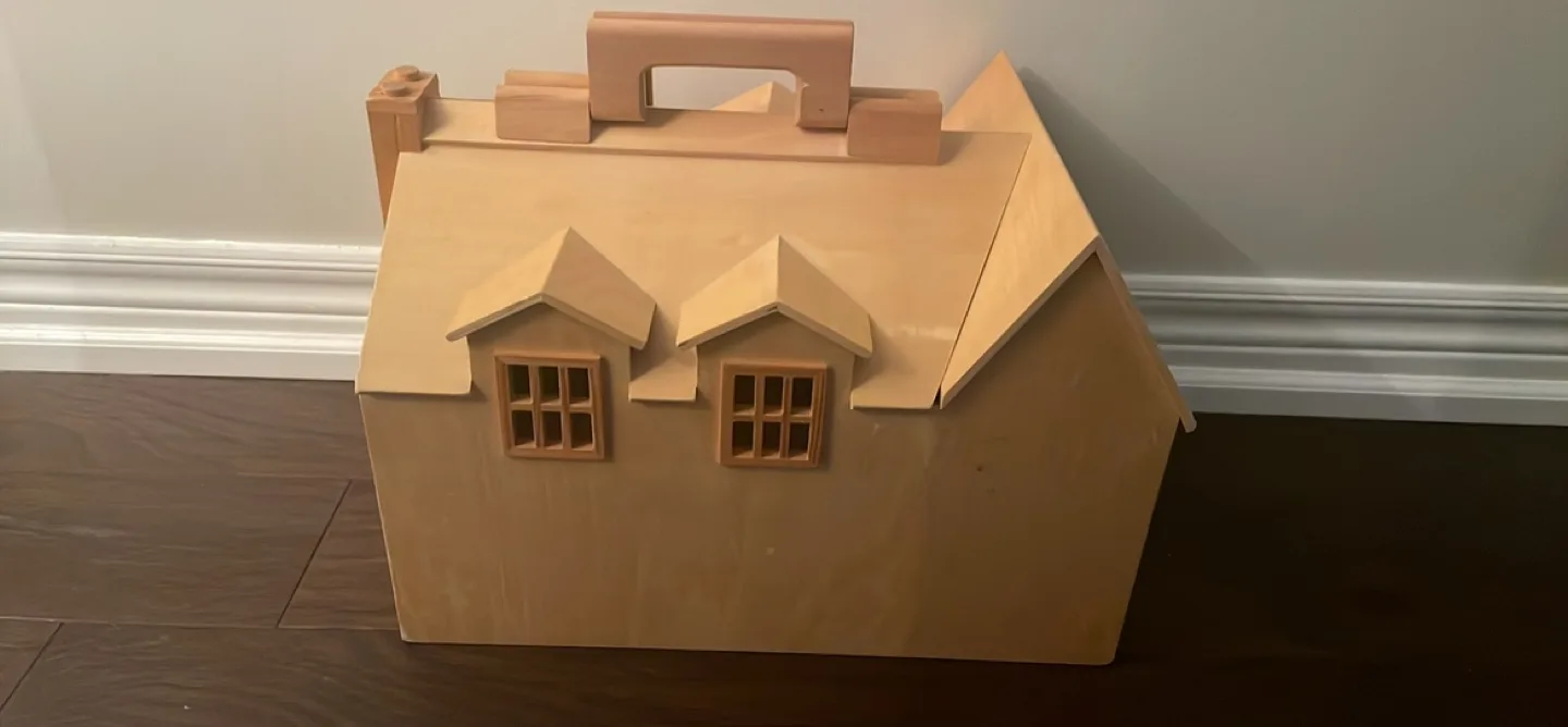 Melissa and Doug Dollhouse Playset with Carry Handle image indicator(2)