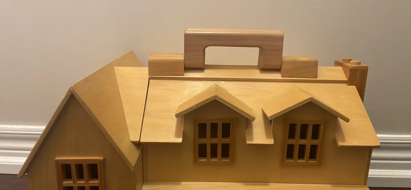 Melissa and Doug Dollhouse Playset with Carry Handle image indicator(7)