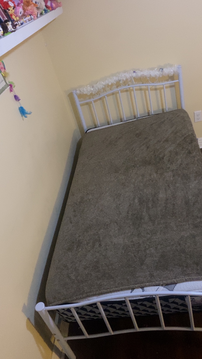 White Metal Twin Bed Frame - photo 3