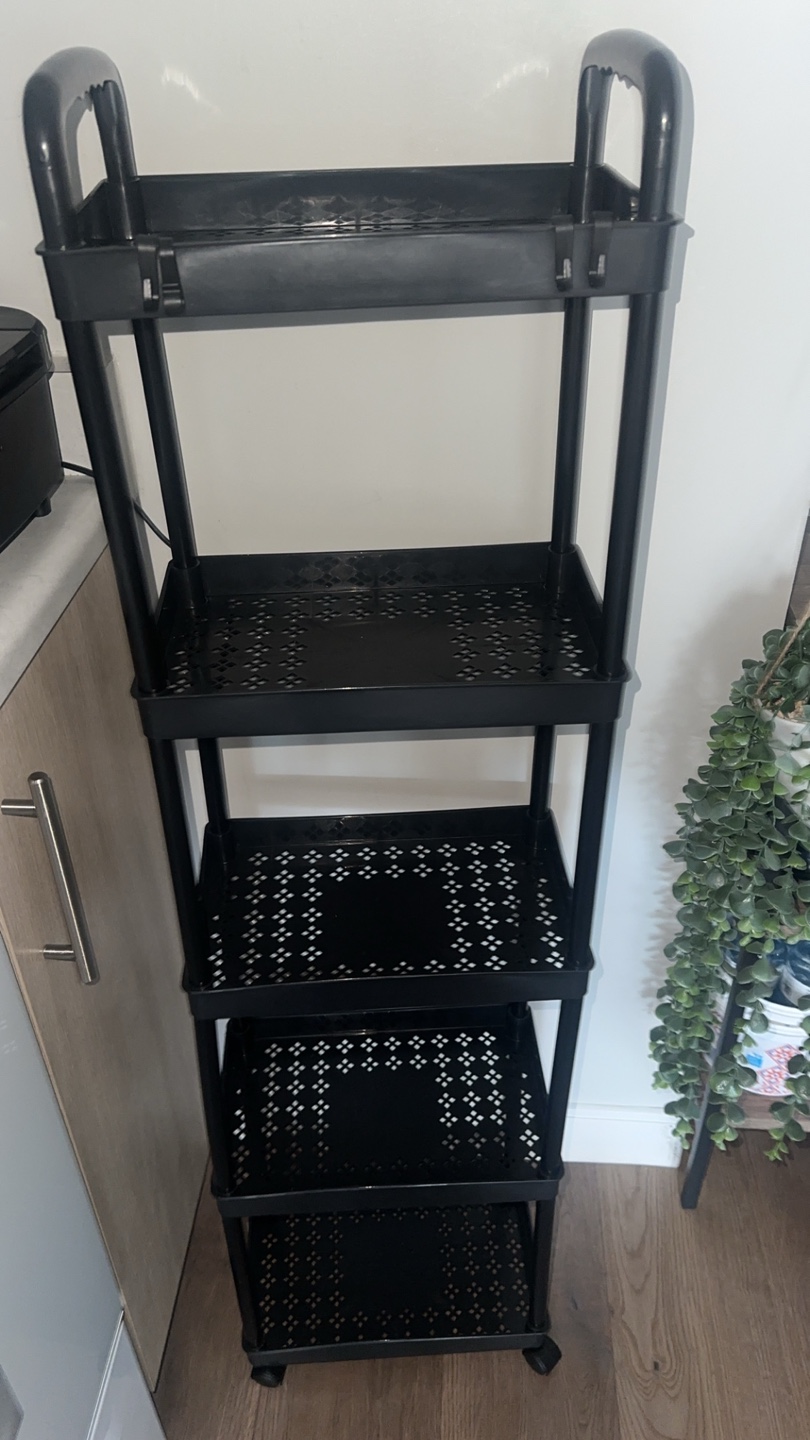 5-tier rolling cart