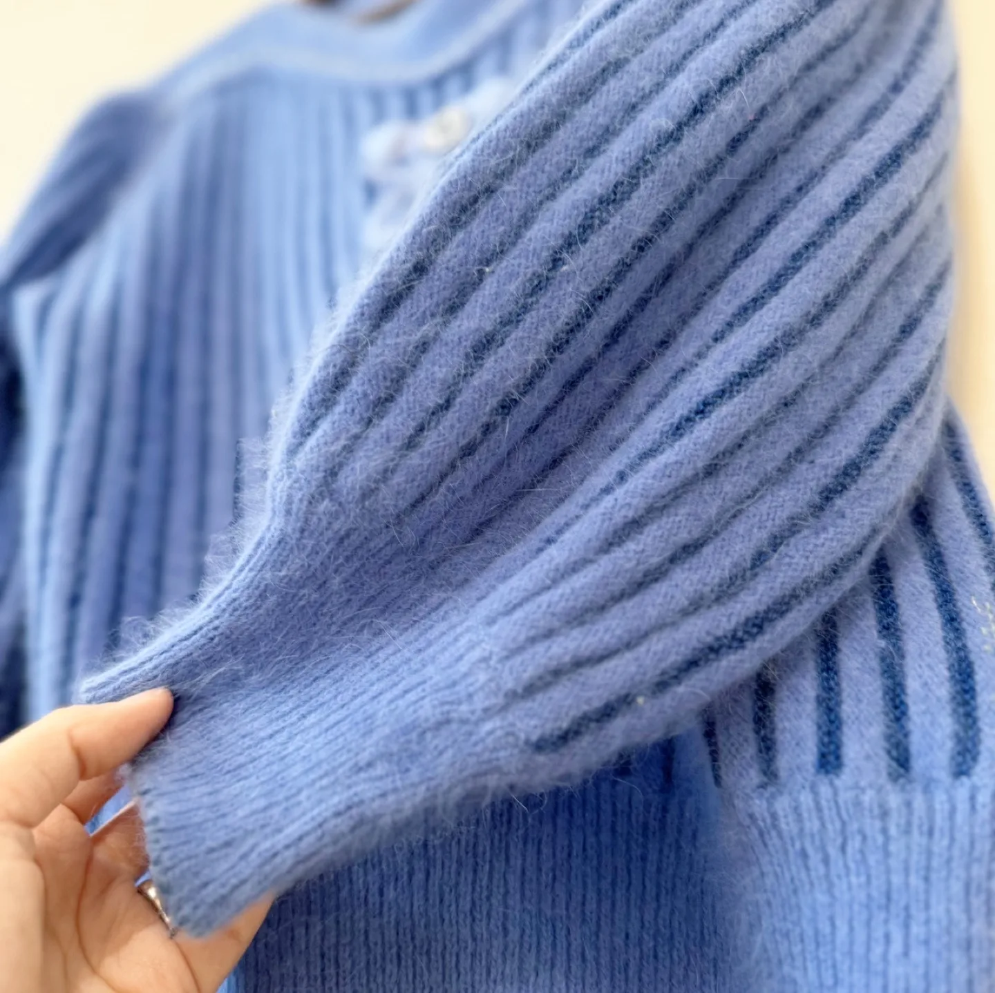 Vintage Ribbon Embroidery Knit Sweater image indicator(3)