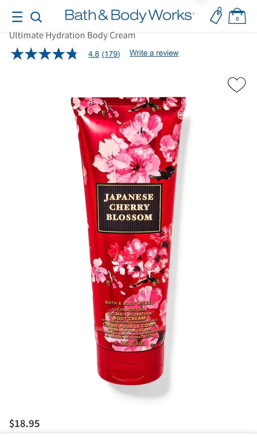 NEW Bath & Body Works Japanese Cherry Blossom Set image indicator(2)