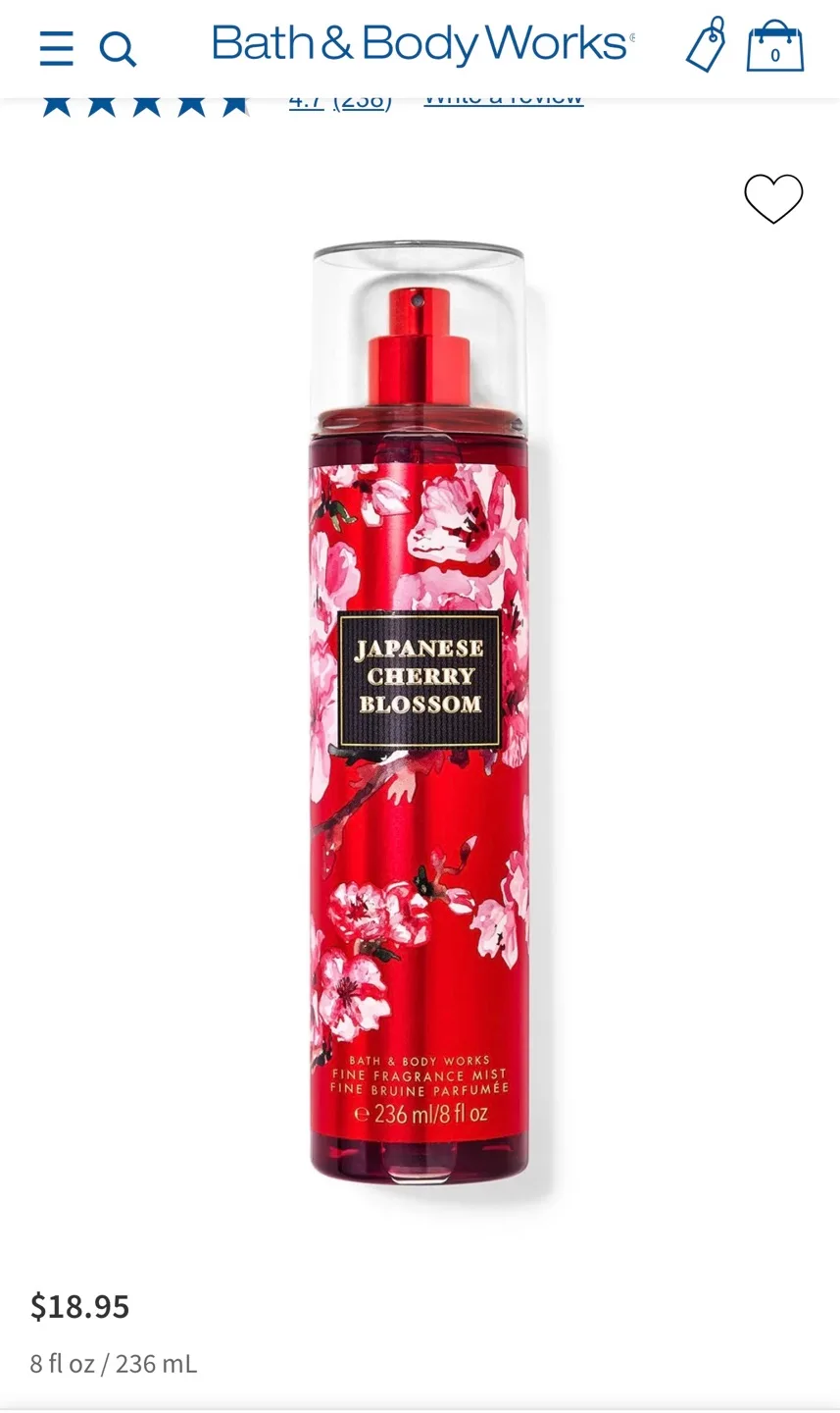 NEW Bath & Body Works Japanese Cherry Blossom Set image indicator(3)