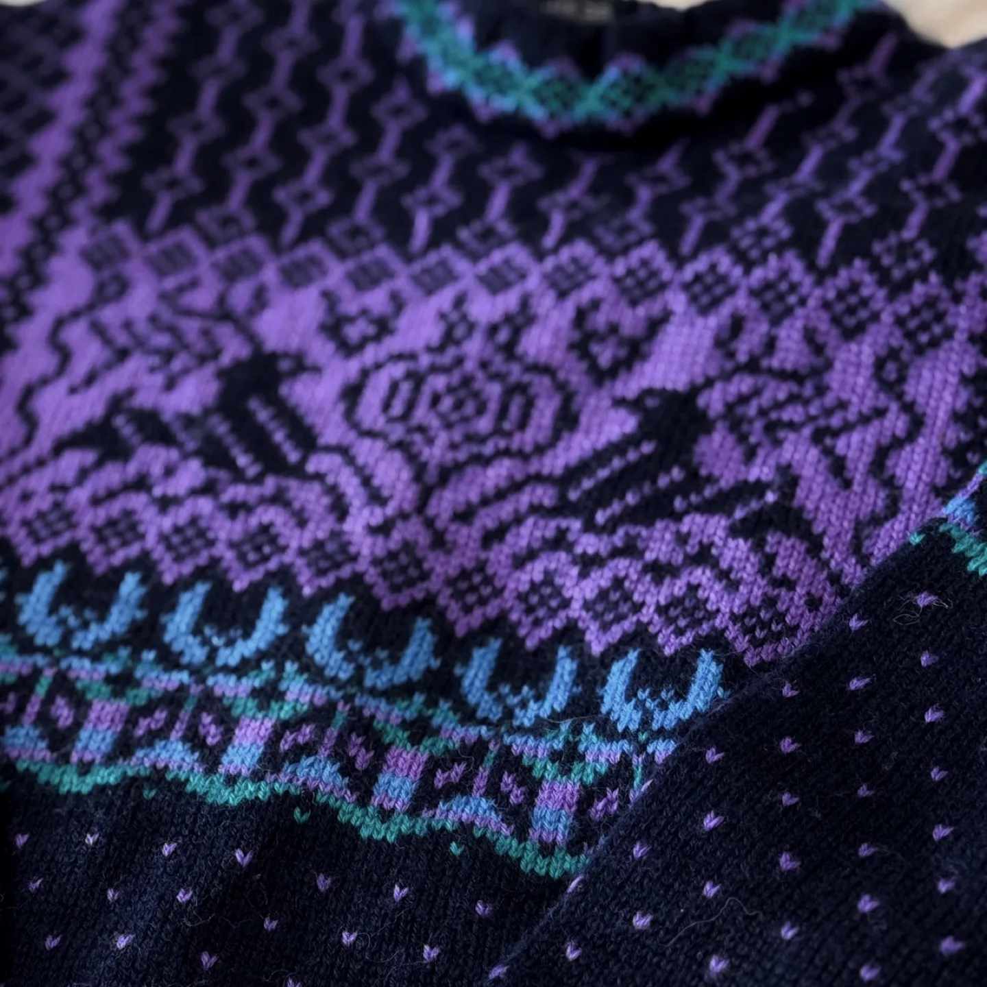 Norway Vintage 100% Pure Virgin Wool Sweater image indicator(6)