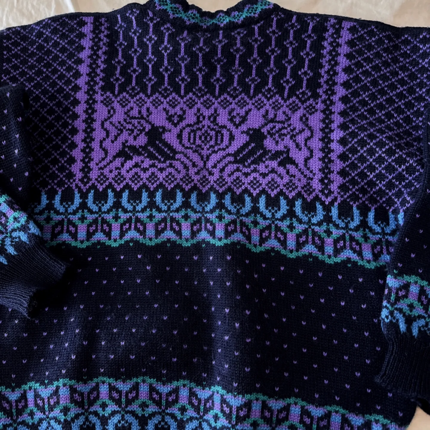 Norway Vintage 100% Pure Virgin Wool Sweater image indicator(7)