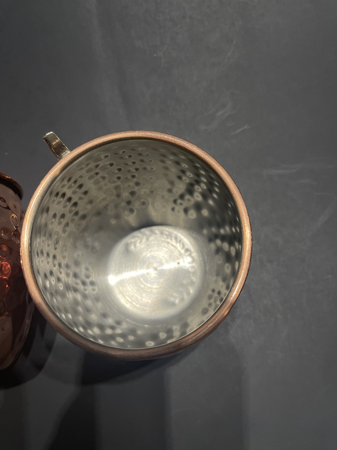 Set of Two Hammered Copper Moscow Mule Mugs - photo 2