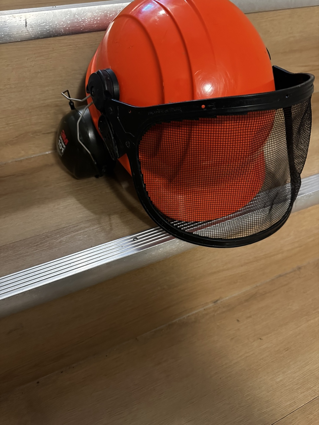Hard Hat with Face Shield and Hearing Protection