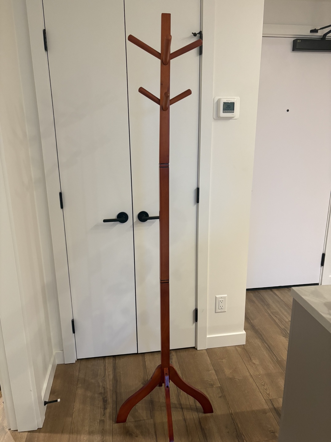 standing Wooden Coat Rack