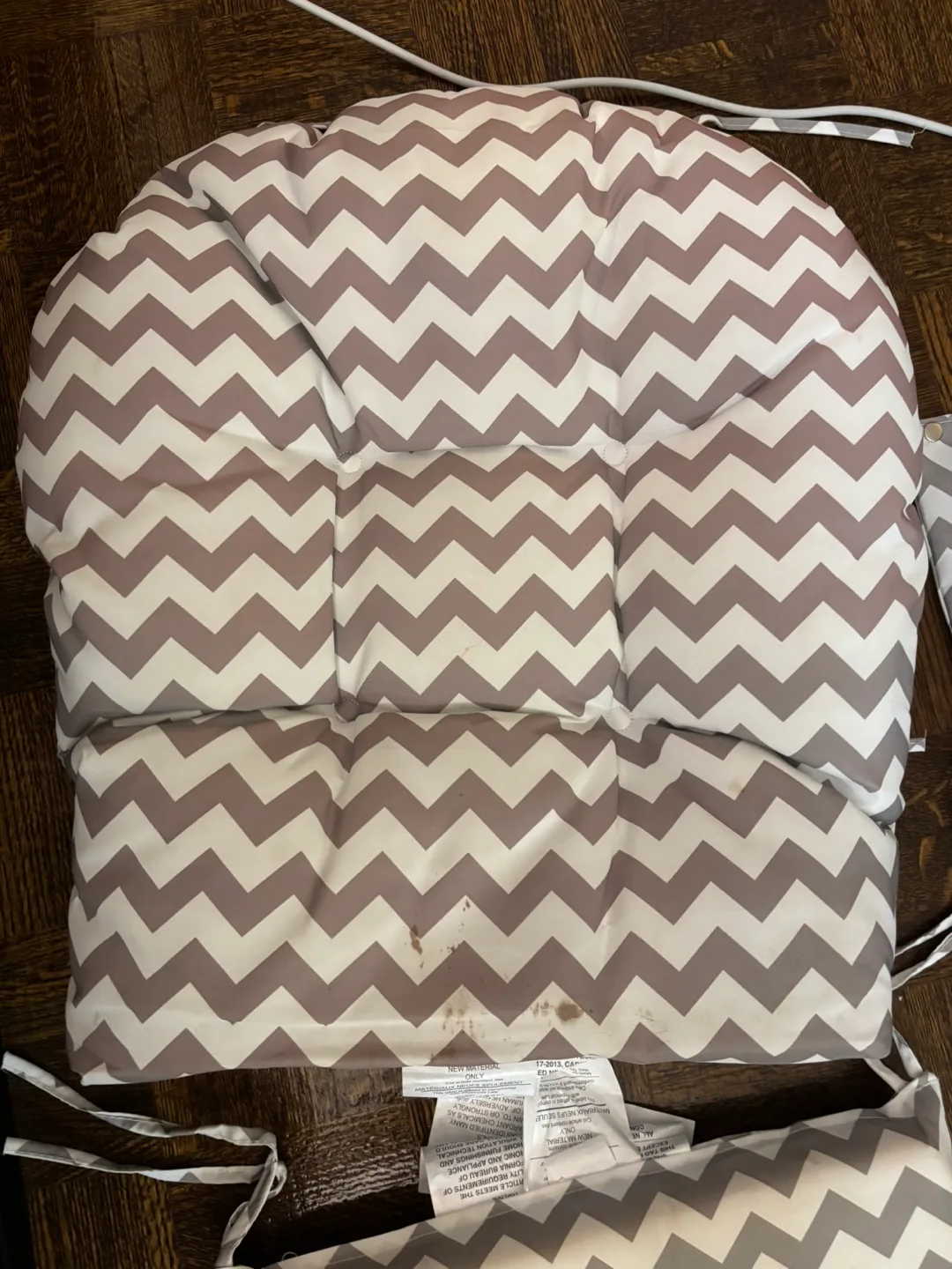 FREE Glider Rocker Chevron Pattern Replacement Cushions READ! image indicator(2)