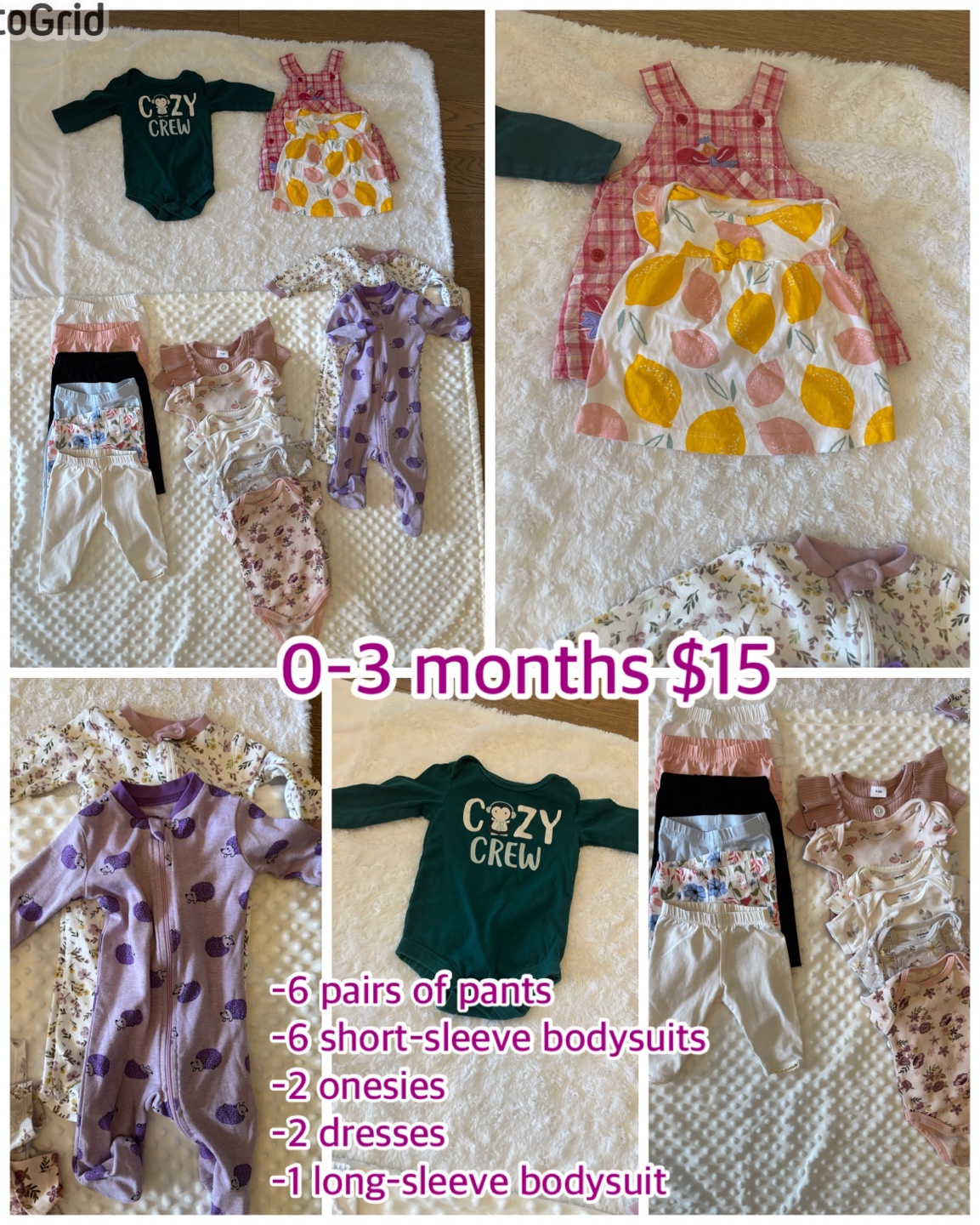 Baby Girl Clothes Bundle - 0-6 Months - photo 3
