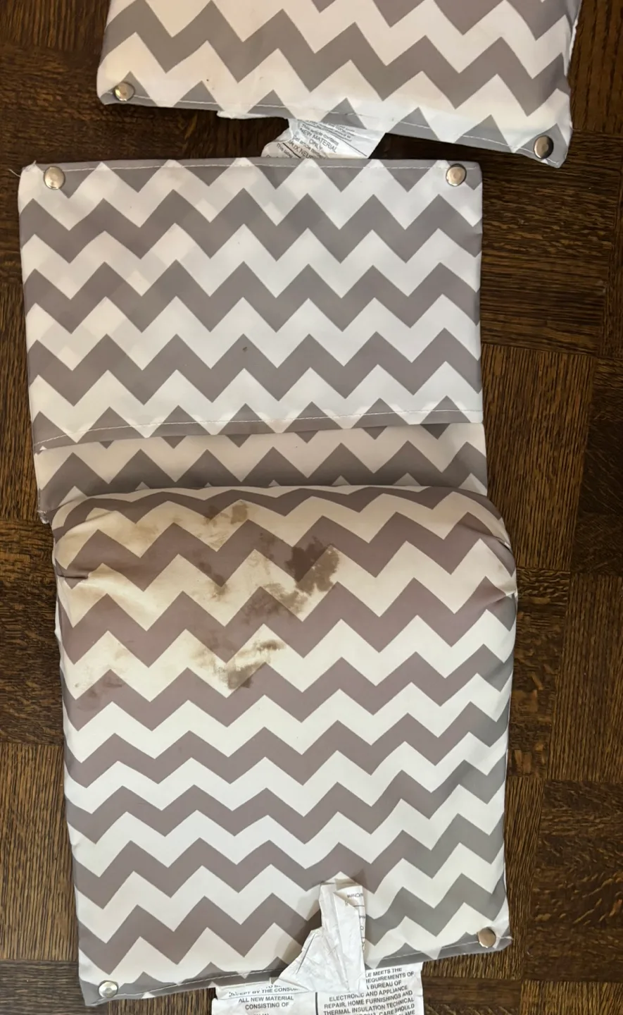 FREE Glider Rocker Chevron Pattern Replacement Cushions READ! image indicator(5)
