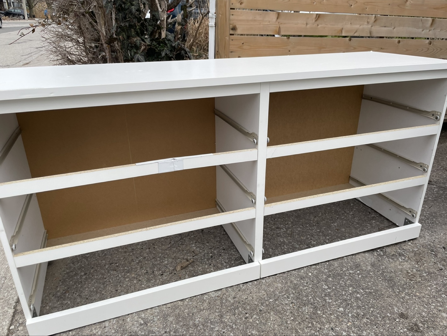 White Six-Drawer Dresser - photo 2