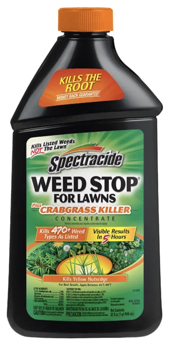 Sprectracide weed and crab grass killer Bonus size 40 oz btl