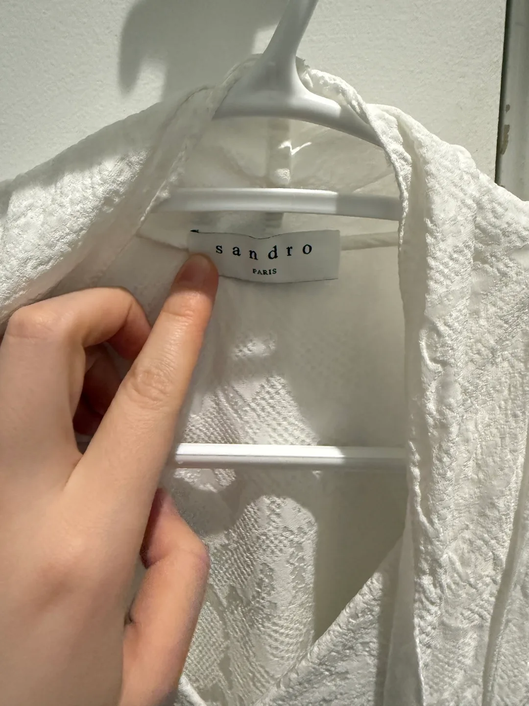 Sandro Paris White Blouse image indicator(2)