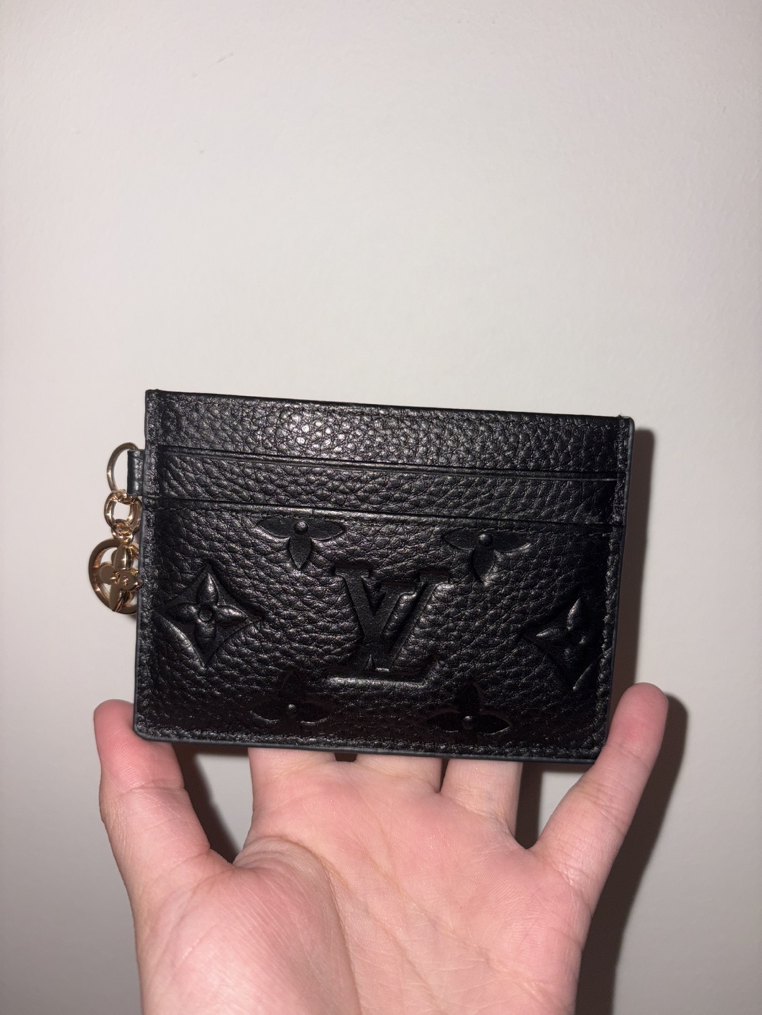 Louis Vuitton Black Leather Card Holder