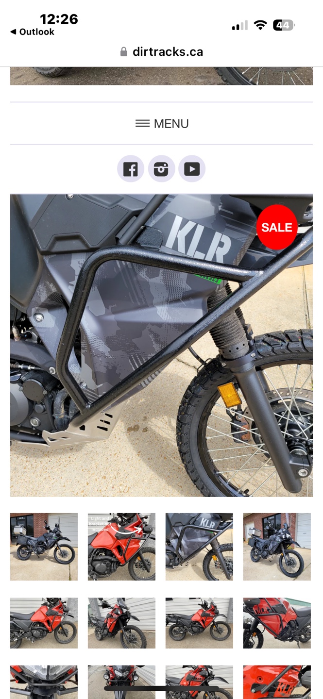 Kawasaki KLR650 Engine Guard Crash Bars - photo 5