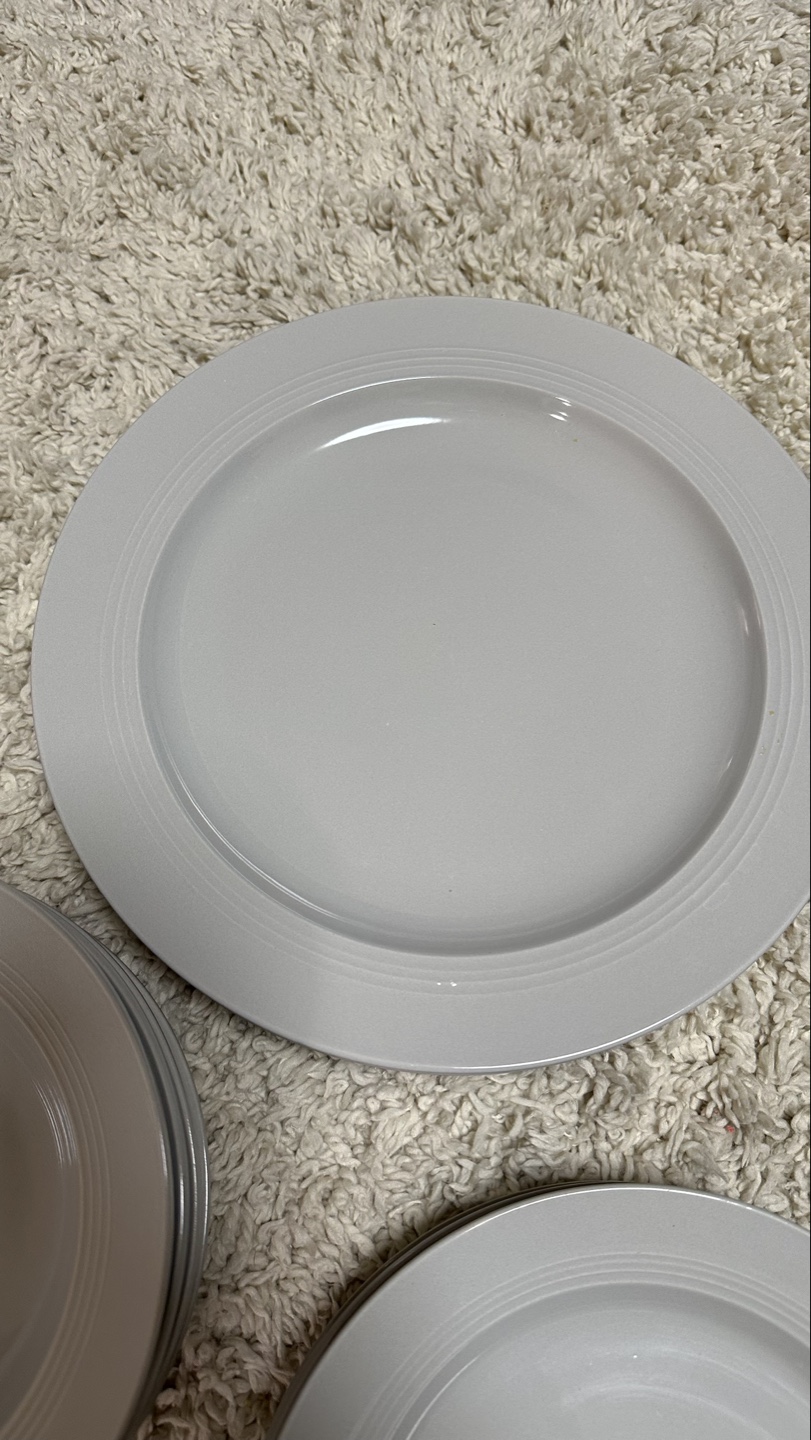 Grey Stoneware Dinnerware Set with Mugs - photo 3