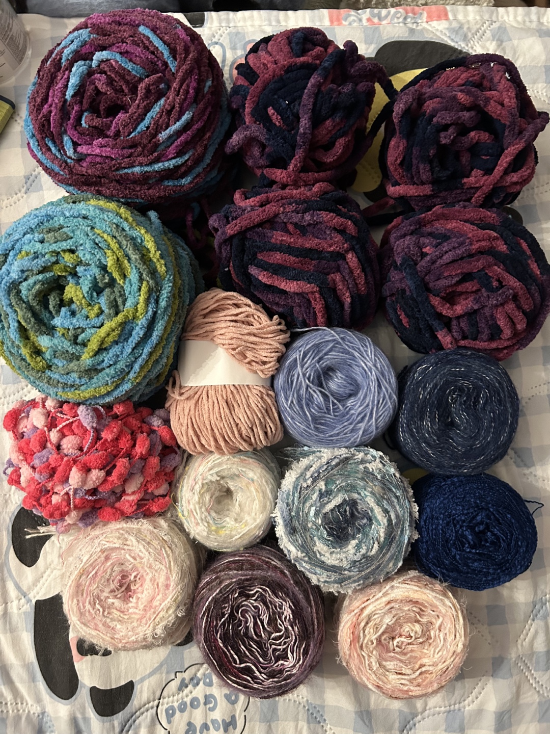 Yarn Lot - colorful yarn
