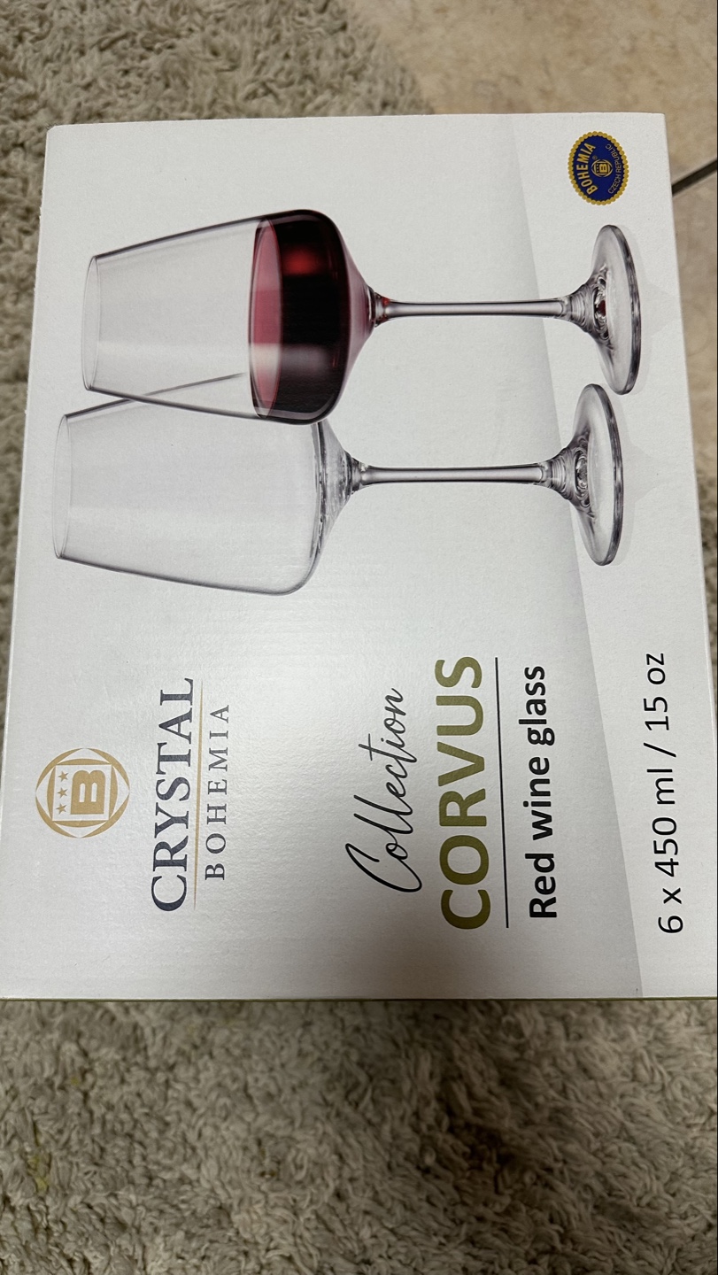 Bohemia Crystal Corvus Red Wine Glasses - Set of 6 - photo 2
