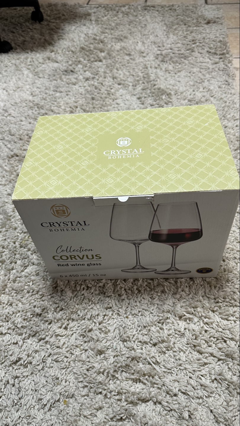 Bohemia Crystal Corvus Red Wine Glasses - Set of 6