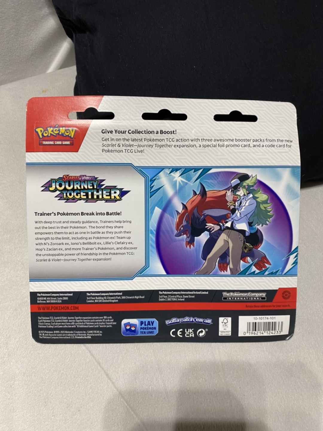 Pokemon TCG Journey Together- 3 Packs + Promo Card - photo 2