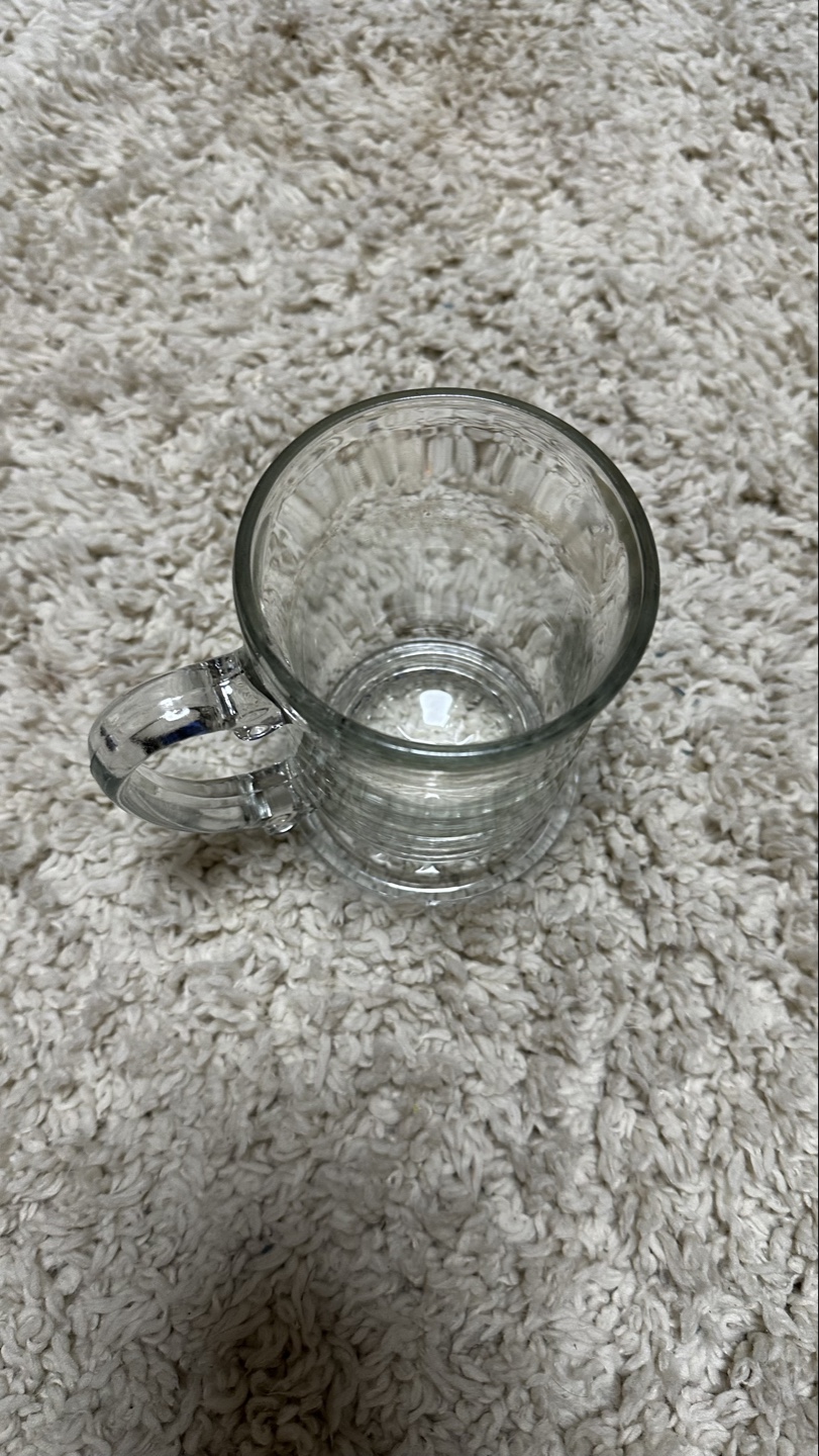 Set of 6  Glass Tea Infuser Mugs