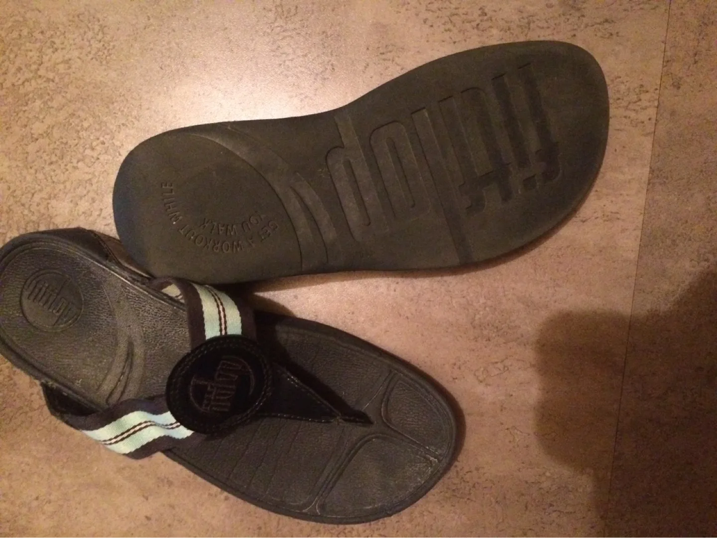 Fit FitFlop Women's Blue&whiteFlops Size 8 1/2 image indicator(2)