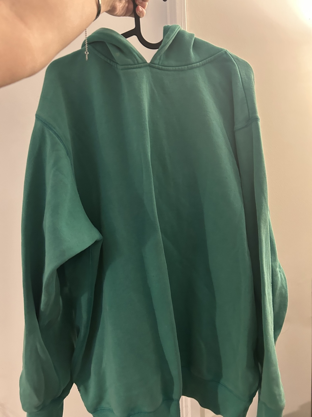 Green oversized hoodie - photo 2