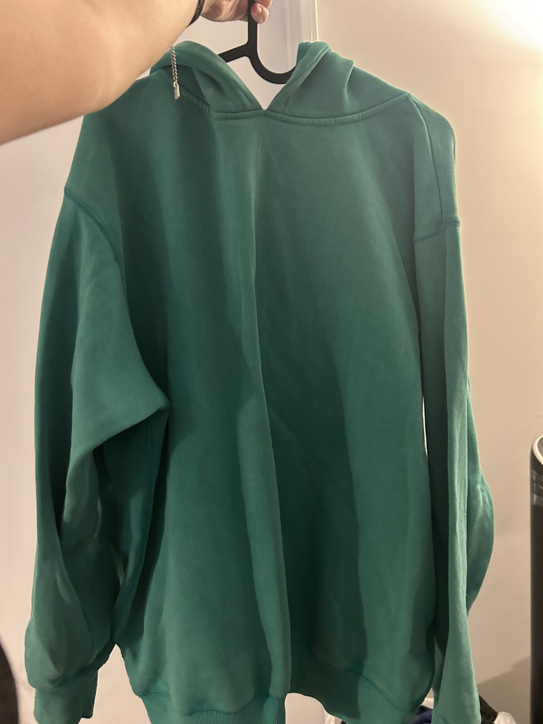 Green oversized hoodie