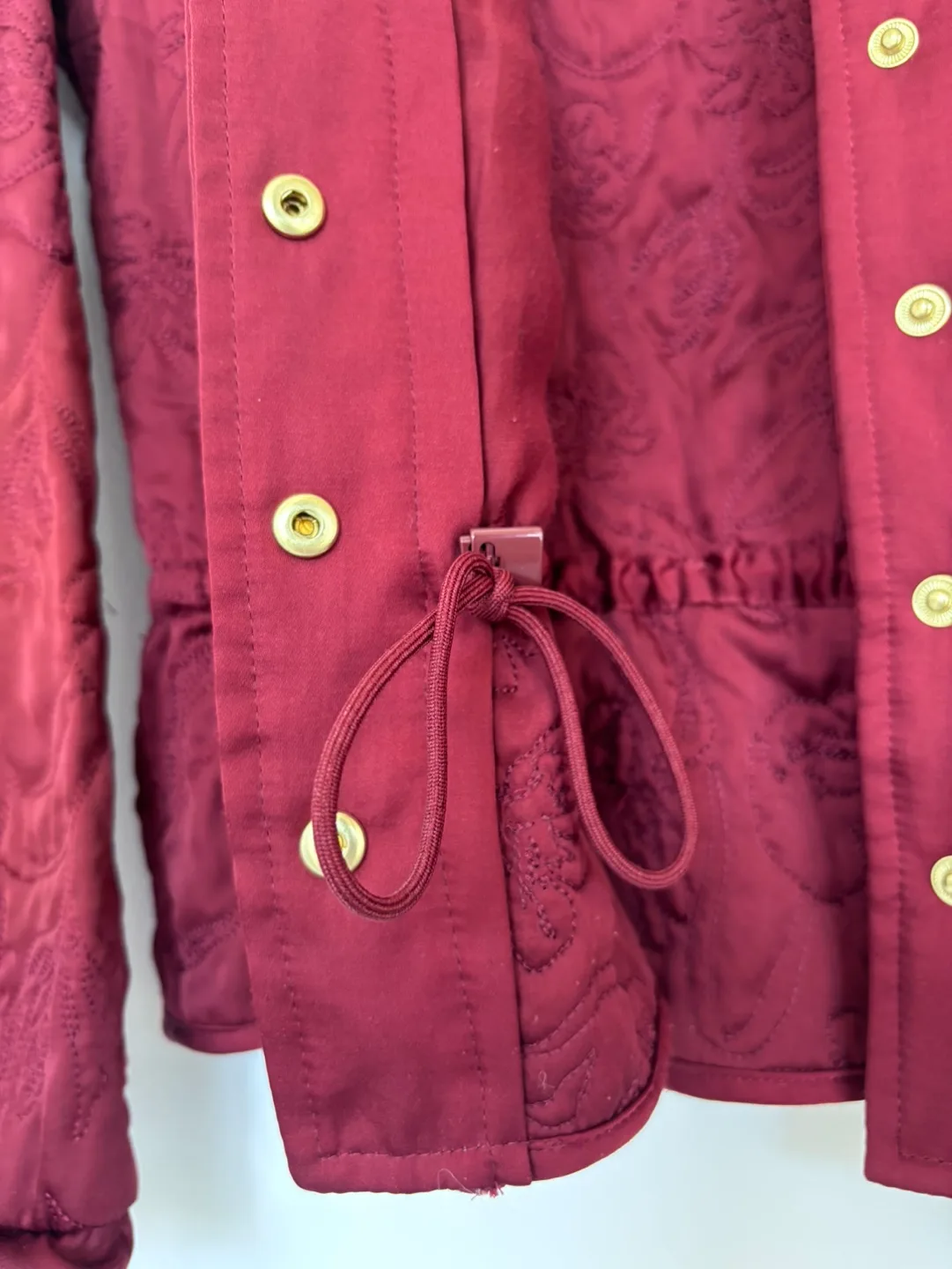 Little Moon Burgundy Quilted Bomber image indicator(4)