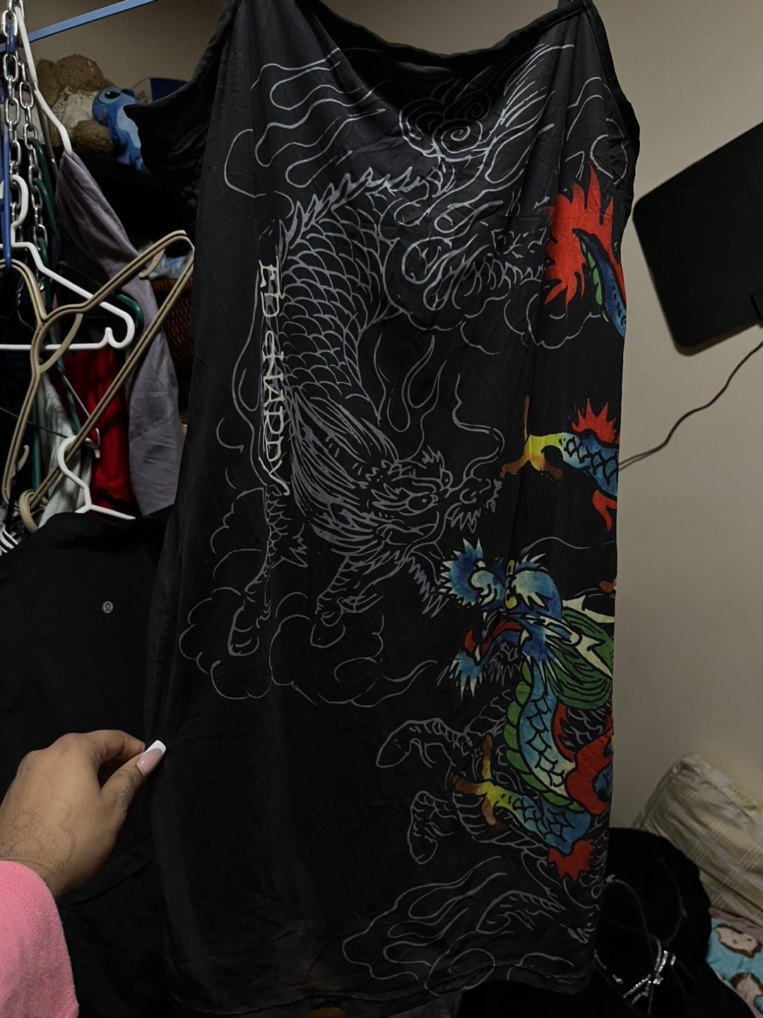 Ed Hardy Dragon Print Mini Dress