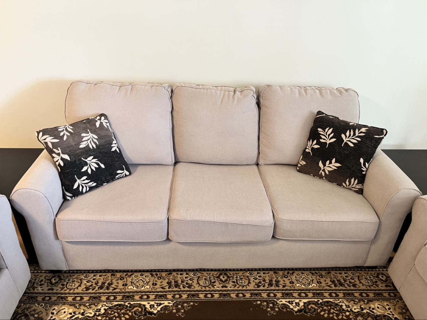 Beige Sofa Set - 3 Piece - photo 5