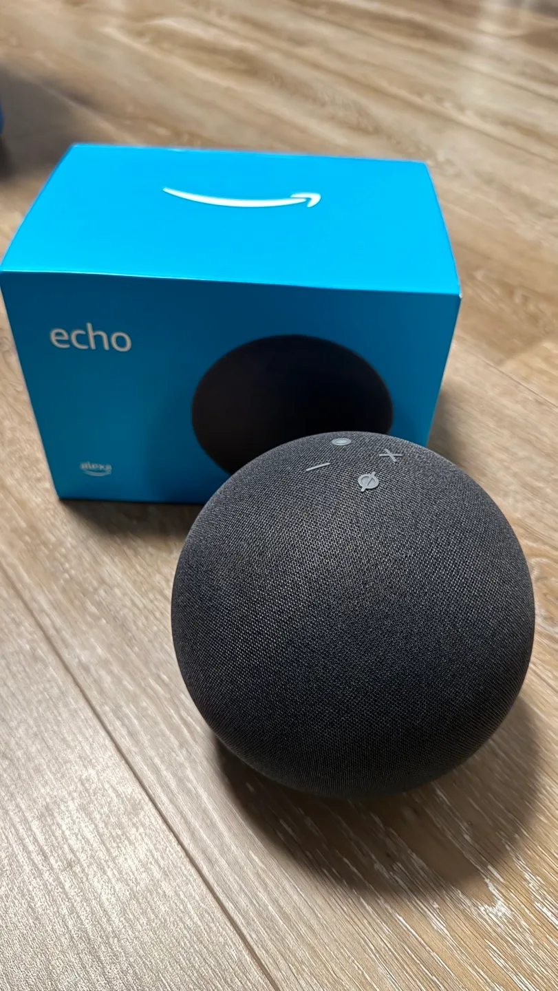 Echo (4th Gen) Alexa Smart Speaker - Charcoal thumbnail