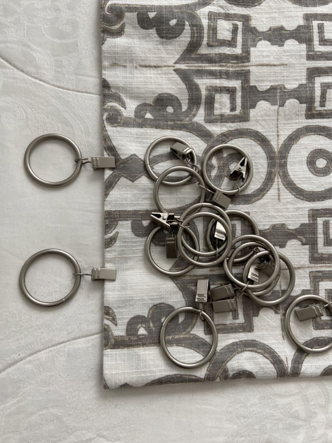 Cotton Curtains, 2 Panels (with rings) - photo 2