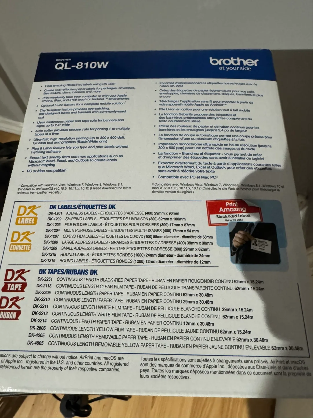 Brother QL-810W Wireless Label Printer image indicator(6)