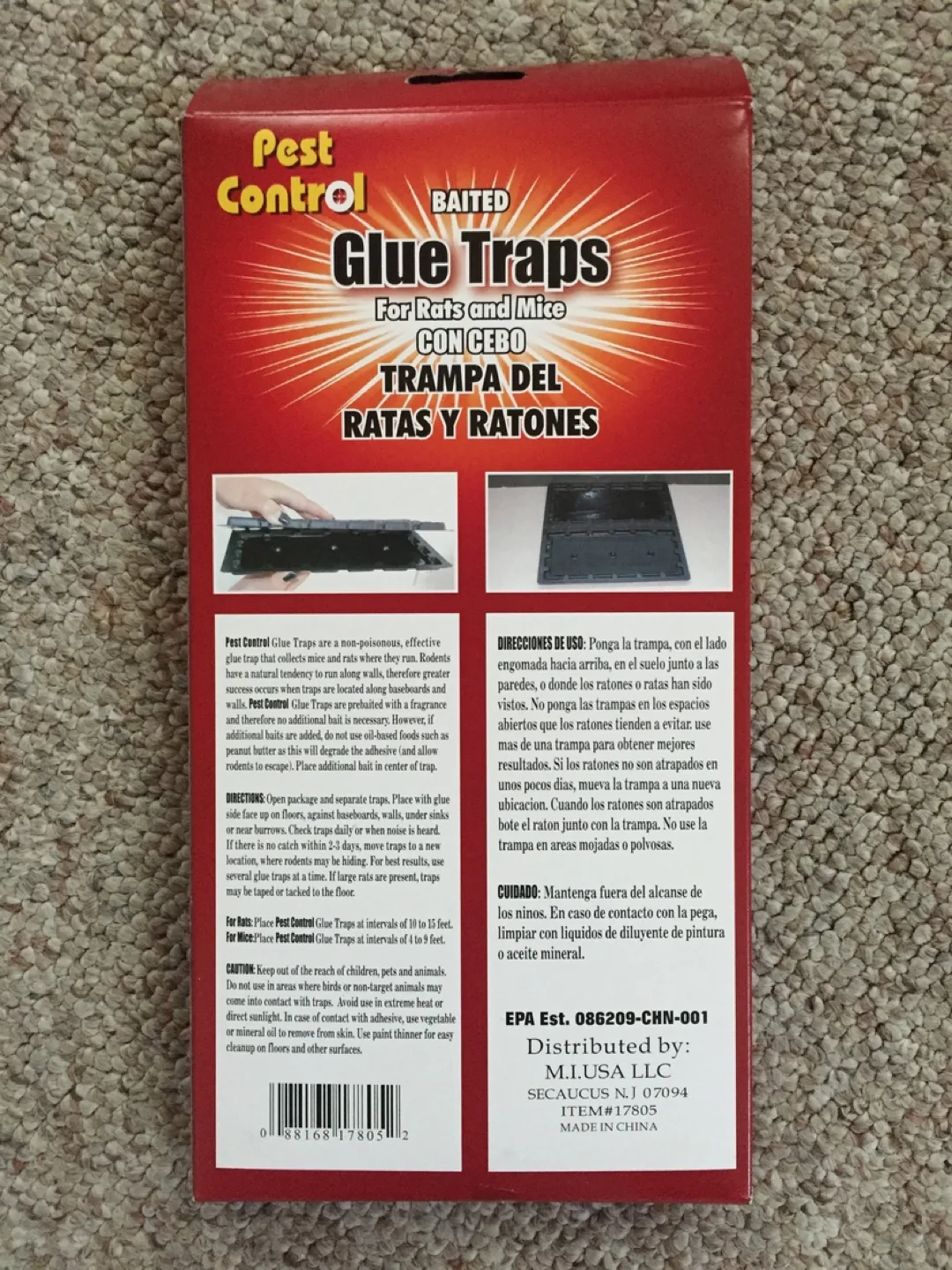 💚Pest Control Baited Glue Traps for Rats and Mice (2 Pack) image indicator(2)