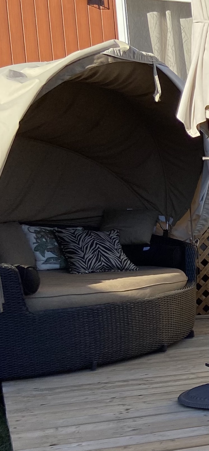 Outdoor Wicker Daybed with Canopy - photo 2