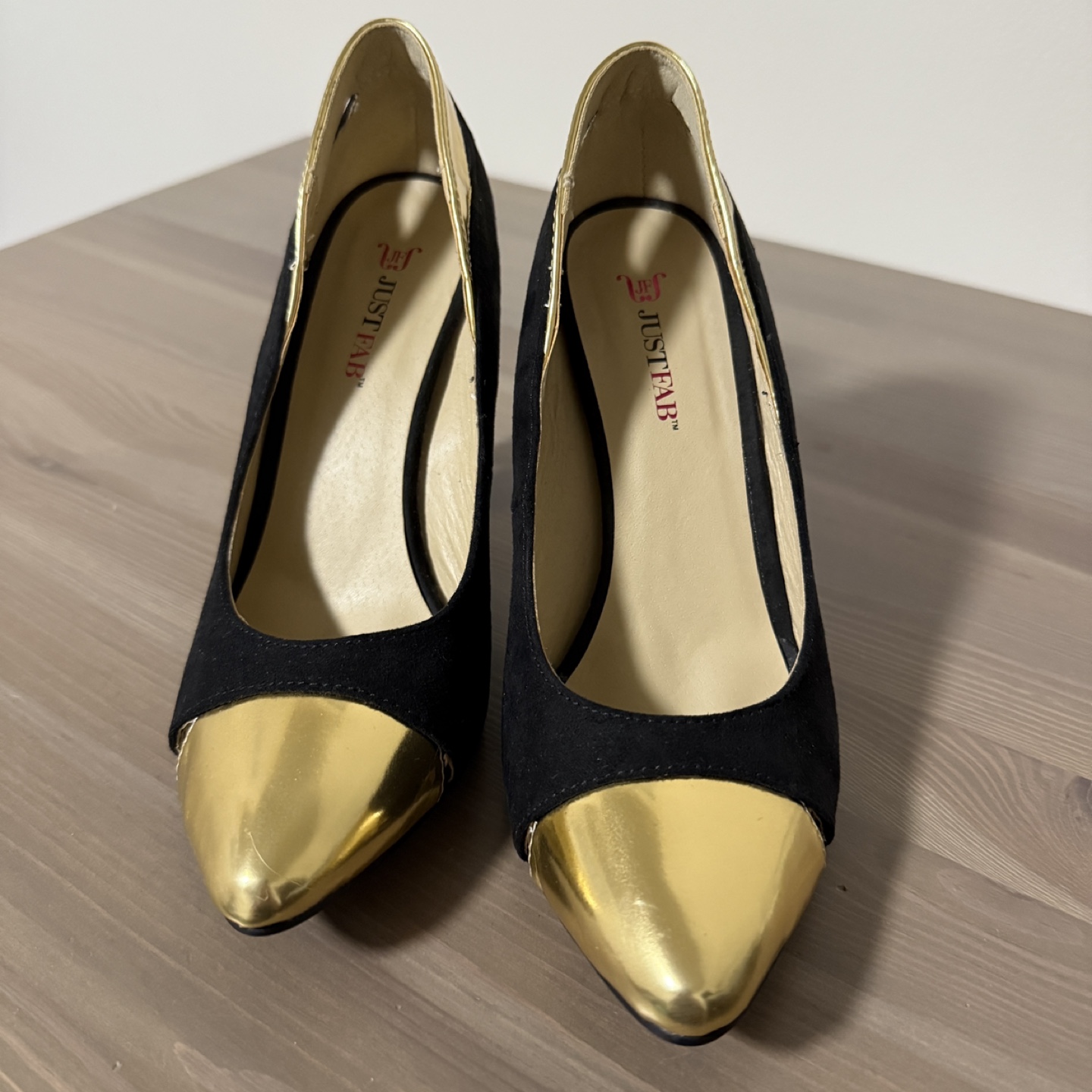 Women's Black and Gold High Heels and Coach High Top Sneakers - photo 4